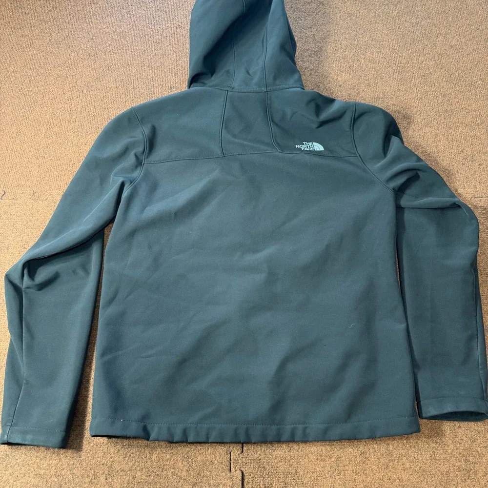 The North Face Apex Bionic Hooded Softshell Jacket Black Mens Medium WindWall A+
